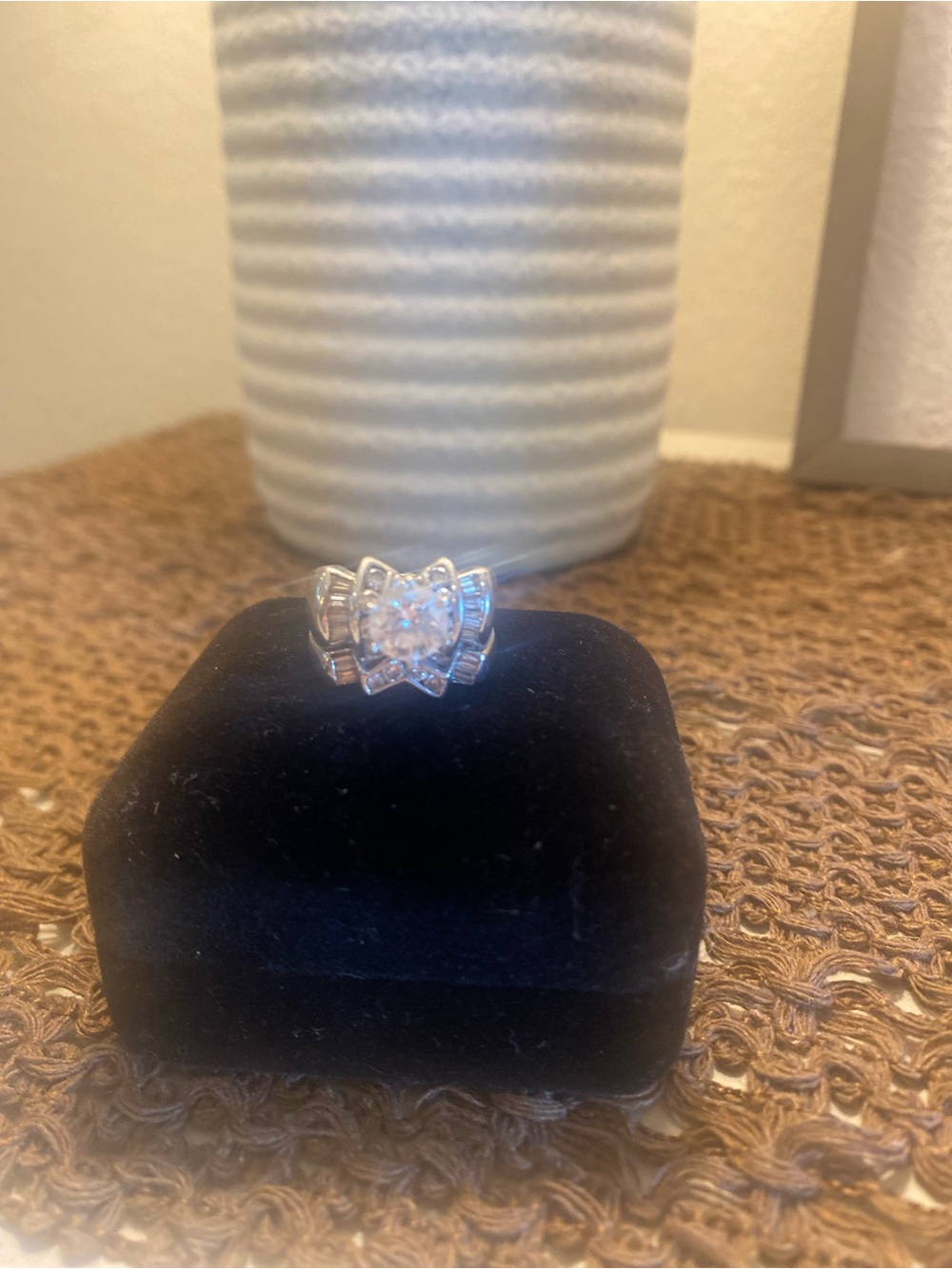 Diamond wedding ring set! Size 8